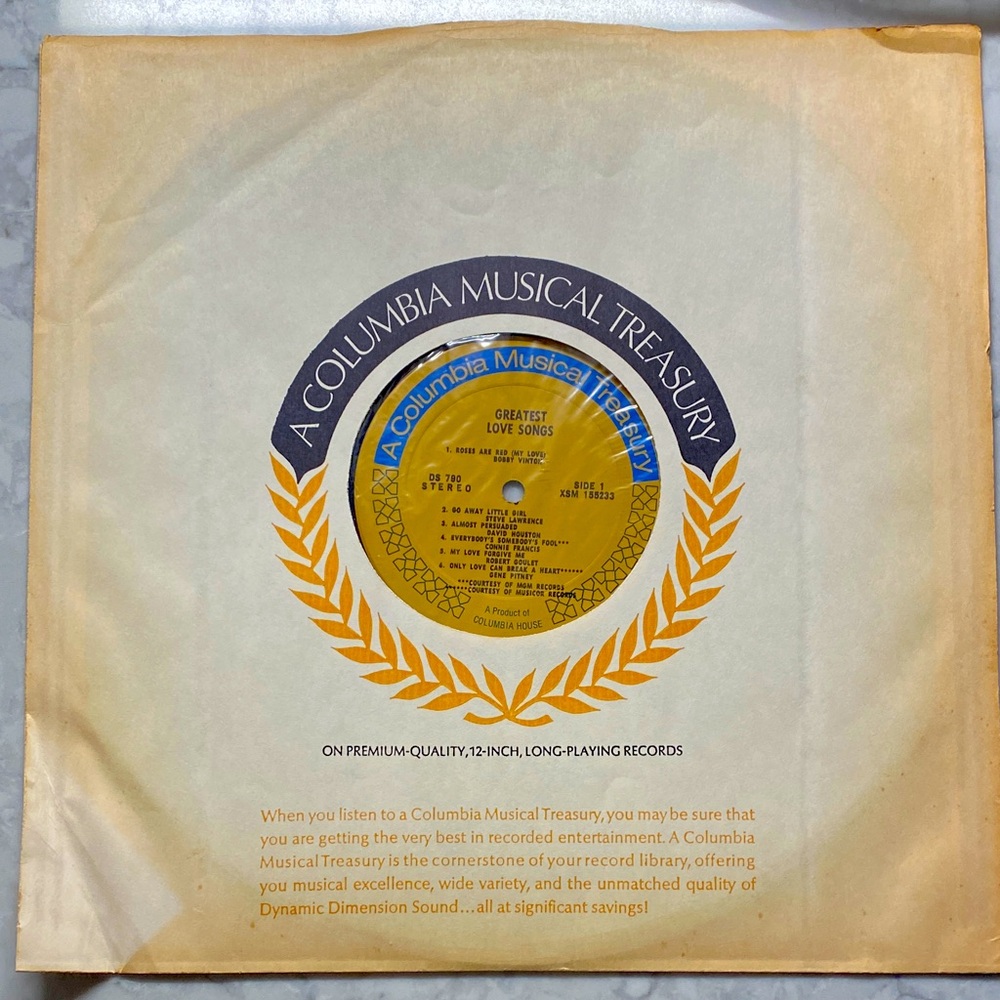 Columbia Musical Treasury Vinyl Record